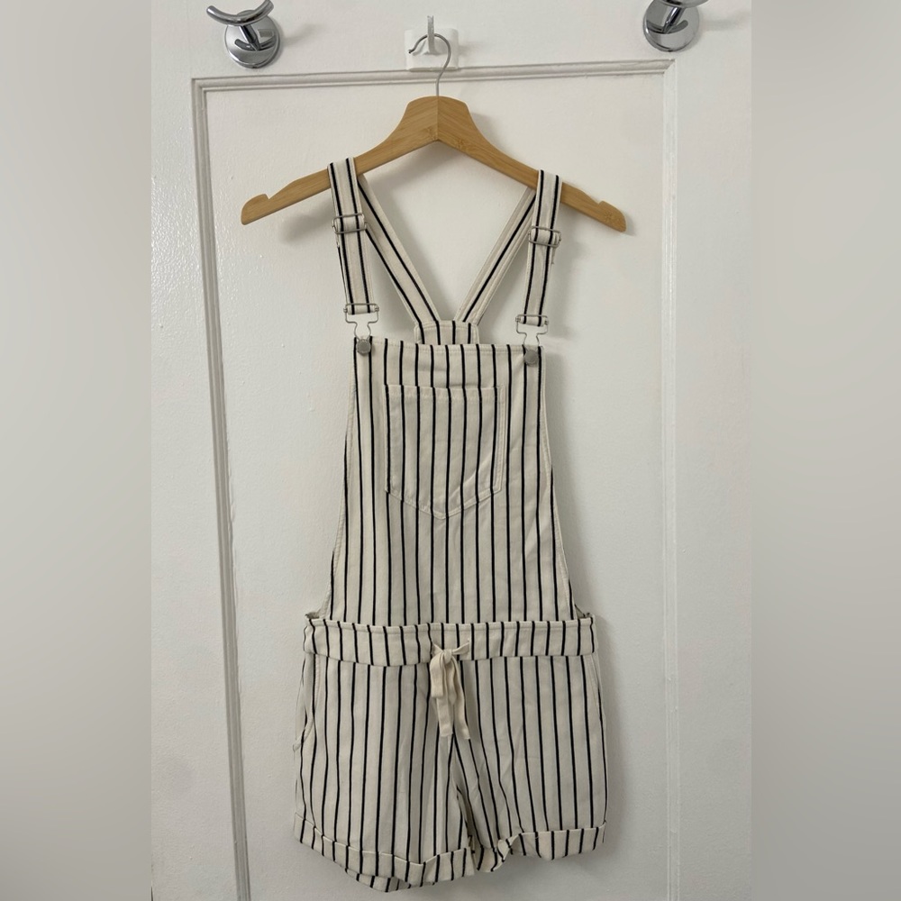 Striped Romper Overalls